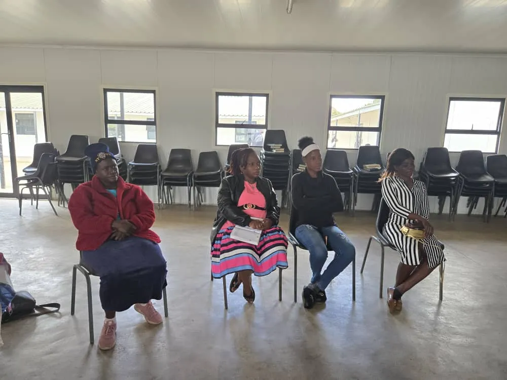 Women gathering at the Mabvuku Empowerment hub